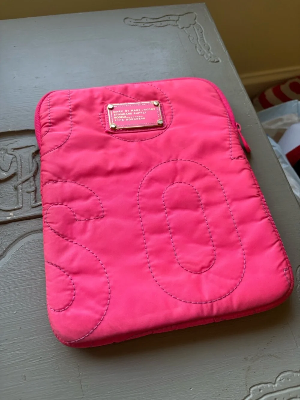 Marc Jacobs pink carrying case for iPad/tablet